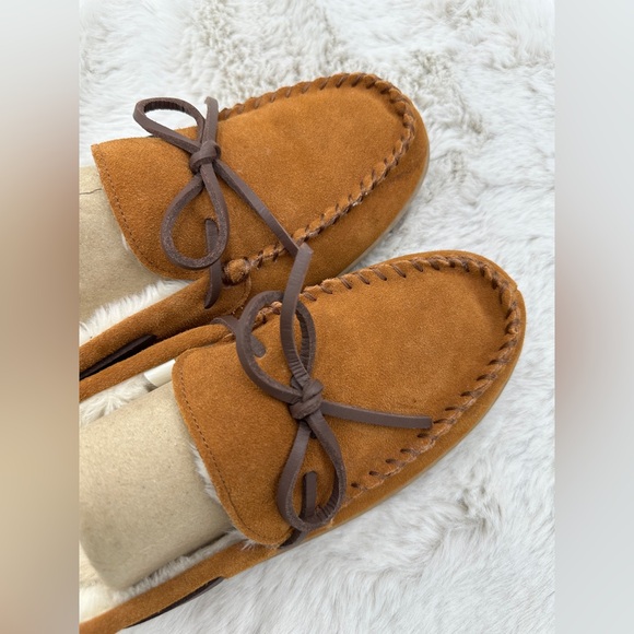 J. Crew Sherpa-lined suede‎ slippers Size 9 Men’s NWOT - Picture 10 of 13